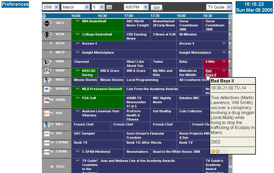 Xsltv An Xsl Based Client Side Tv Grid Viewing Application 